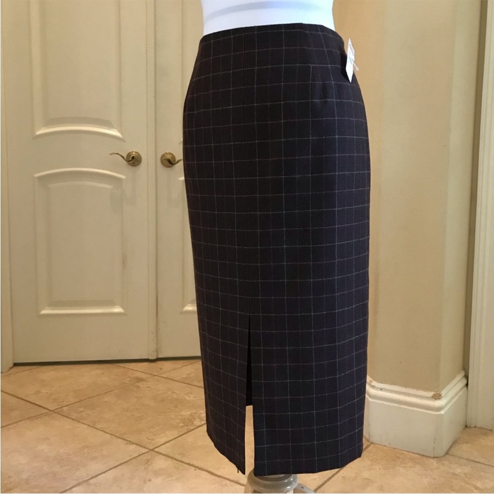 NWT Talbot midi plaid skirt - Picture 2 of 6